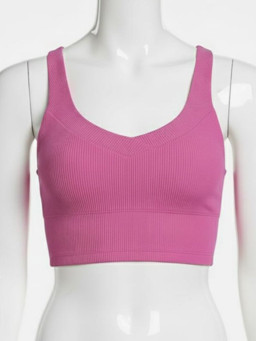 Beyond Yoga Women's Purple V-Neck Impulse Cropped Tank Activewear Top Size XS